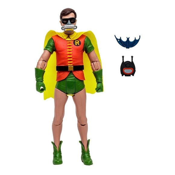 McFarlane Toys DC Retro Batman 66: Robin with Oxygen Mask Exclusive New - Picture 4 of 6
